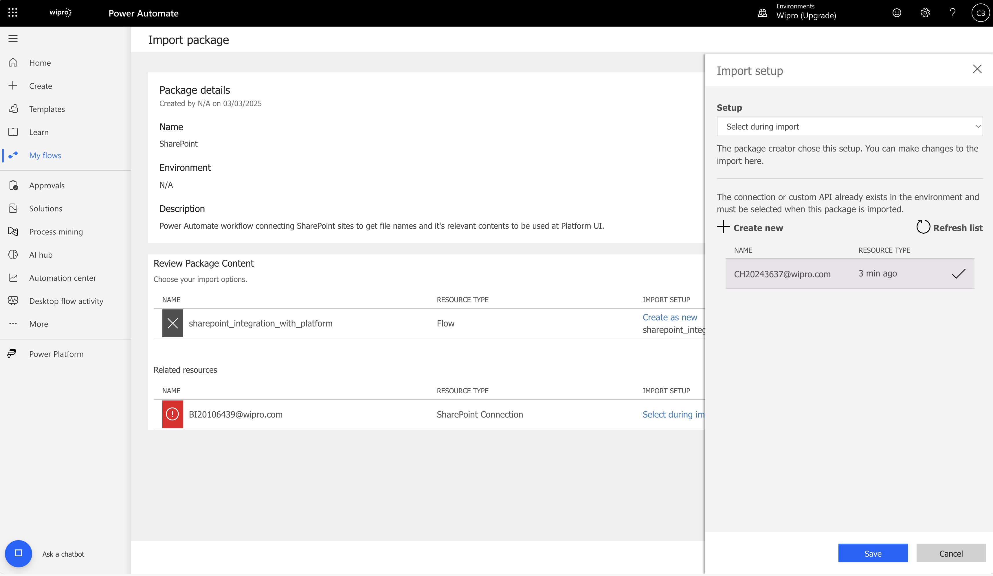 Screenshot to assign the user